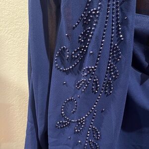 Fabulous two-piece long dressy dress. With beading